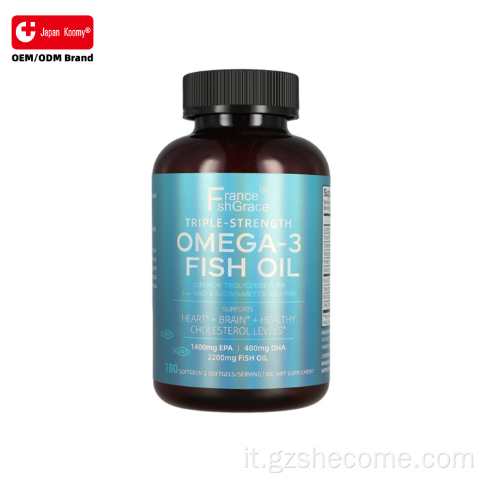 L'olio di pesce Omega 3 di Shecome sostiene la salute del cervello